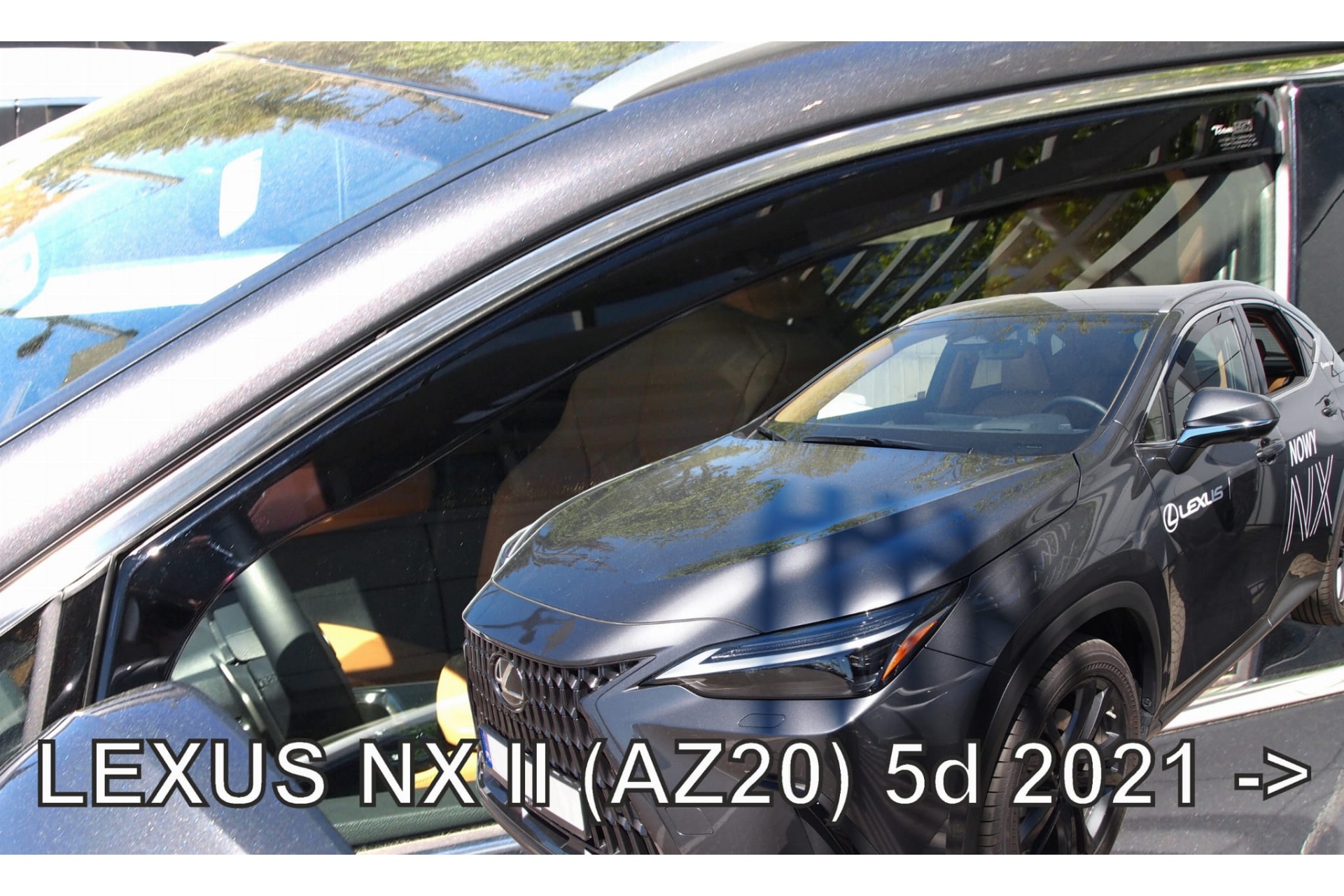ΑΝΕΜΟΘΡΑΥΣΤΕΣ ΓΙΑ LEXUS NX (AZ20) 5D 2021+?  ΖΕΥΓΑΡΙ ΑΠΟ ΕΥΚΑΜΠΤΟ ΦΙΜΕ ΠΛΑΣΤΙΚΟ HEKO - 2 ΤΕΜ.
