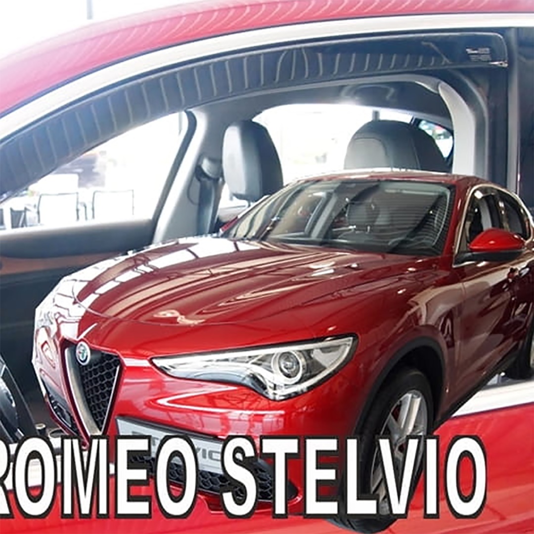 ΑΝΕΜΟΘΡΑΥΣΤΕΣ ΓΙΑ ALFA ROMEO STELVIO 5D 2017- ΖΕΥΓΑΡΙ ΑΠΟ ΕΥΚΑΜΠΤΟ ΦΙΜΕ ΠΛΑΣΤΙΚΟ HEKO - 2 ΤΕΜ