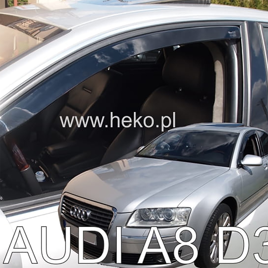 ΑΝΕΜΟΘΡΑΥΣΤΕΣ ΓΙΑ AUDI A8 D3 4D 2003-2010 ΖΕΥΓΑΡΙ ΑΠΟ ΕΥΚΑΜΠΤΟ ΦΙΜΕ ΠΛΑΣΤΙΚΟ HEKO - 2 ΤΕΜ