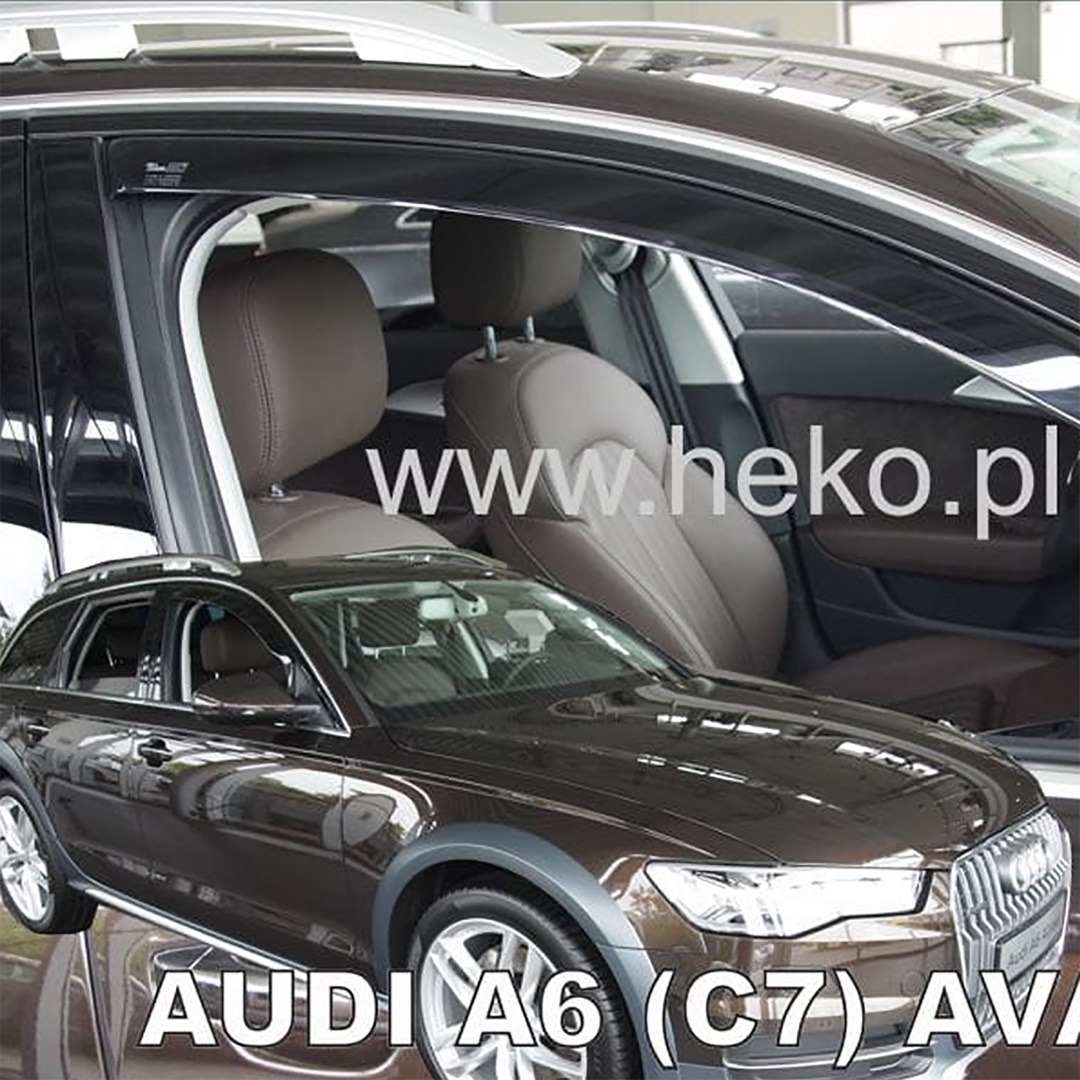 ΑΝΕΜΟΘΡΑΥΣΤΕΣ ΓΙΑ AUDI A6 C7 4D5D SEDAN 2011-2018 ΖΕΥΓΑΡΙ ΑΠΟ ΕΥΚΑΜΠΤΟ ΦΙΜΕ ΠΛΑΣΤΙΚΟ HEKO - 2 ΤΕΜ