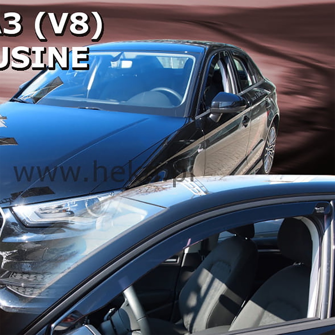 ΑΝΕΜΟΘΡΑΥΣΤΕΣ ΓΙΑ AUDI A3 4D5D HTB WAGON LIMUSINE 2012-2020 ΖΕΥΓΑΡΙ ΑΠΟ ΕΥΚΑΜΠΤΟ ΦΙΜΕ ΠΛΑΣΤΙΚΟ HEKO - 2 ΤΕΜ