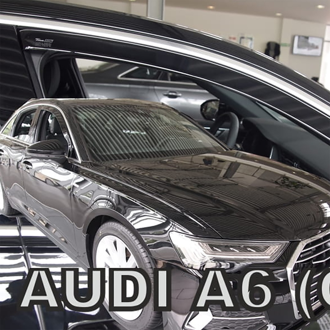ΑΝΕΜΟΘΡΑΥΣΤΕΣ ΓΙΑ AUDI A6 C8 4D AUDI A6 C8 5D AVANT 2018-2021 ΖΕΥΓΑΡΙ ΑΠΟ ΕΥΚΑΜΠΤΟ ΦΙΜΕ ΠΛΑΣΤΙΚΟ HEKO - 2 ΤΕΜ