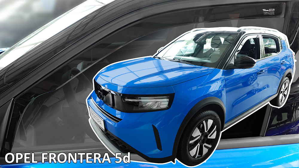 Heko - Ανεμοθραύστες για Opel Frontera 2024 > 5πορτο / SUV Ζευγάρι Αυτοκινήτου Από Εύκαμπτο Φιμέ Πλαστικό - 2 τεμ. (ΑΝΕΜ.25412)