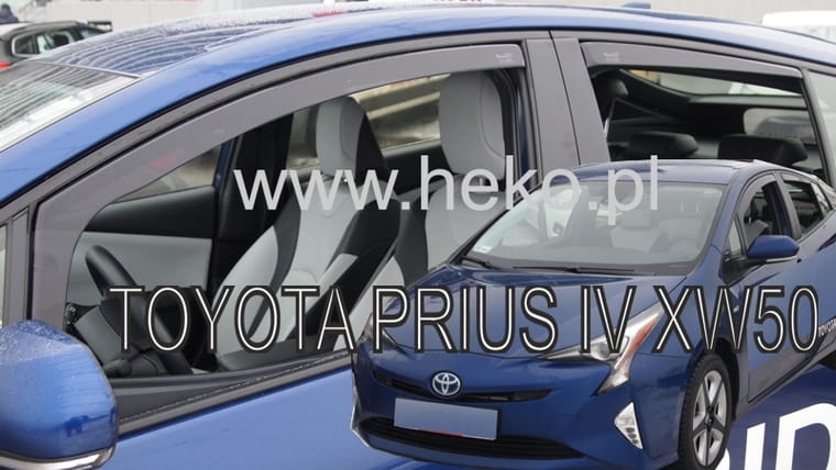 ΑΝΕΜΟΘΡΑΥΣΤΕΣ ΓΙΑ TOYOTA PRIUS 5D 2016+ ΣΕΤ ΑΥΤΟΚΙΝΗΤΟΥ ΑΠΟ ΕΥΚΑΜΠΤΟ ΦΙΜΕ ΠΛΑΣΤΙΚΟ HEKO - 4 ΤΕΜ.