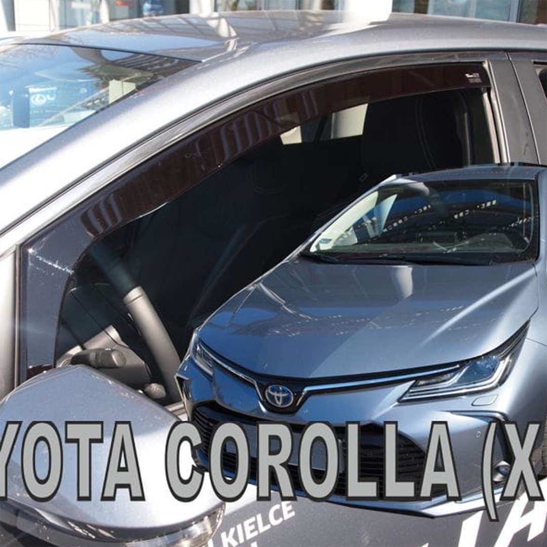 ΑΝΕΜΟΘΡΑΥΣΤΕΣ ΓΙΑ TOYOTA COROLLA XII 4D/5D 2018+ / SUZUKI SWACE 4D 2020+ ΖΕΥΓΑΡΙ ΑΠΟ ΕΥΚΑΜΠΤΟ ΦΙΜΕ ΠΛΑΣΤΙΚΟ HEKO - 2 ΤΕΜ.