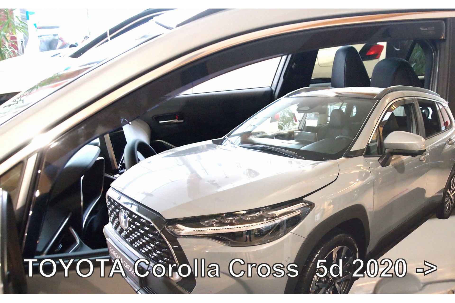 ΑΝΕΜΟΘΡΑΥΣΤΕΣ ΓΙΑ TOYOTA COROLLA CROSS 5D 2020+  ΖΕΥΓΑΡΙ ΑΠΟ ΕΥΚΑΜΠΤΟ ΦΙΜΕ ΠΛΑΣΤΙΚΟ HEKO - 2 ΤΕΜ.