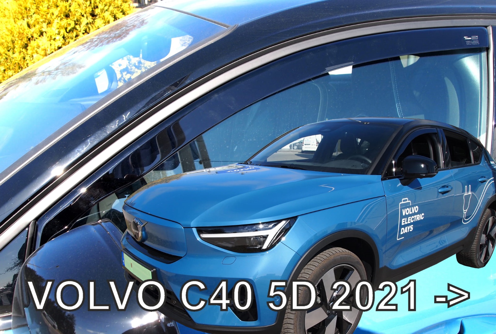 ΑΝΕΜΟΘΡΑΥΣΤΕΣ ΓΙΑ VOLVO C40 5D 2021+ ΣΕΤ ΑΥΤΟΚΙΝΗΤΟΥ ΑΠΟ ΕΥΚΑΜΠΤΟ ΦΙΜΕ ΠΛΑΣΤΙΚΟ HEKO - 4 ΤΕΜ.