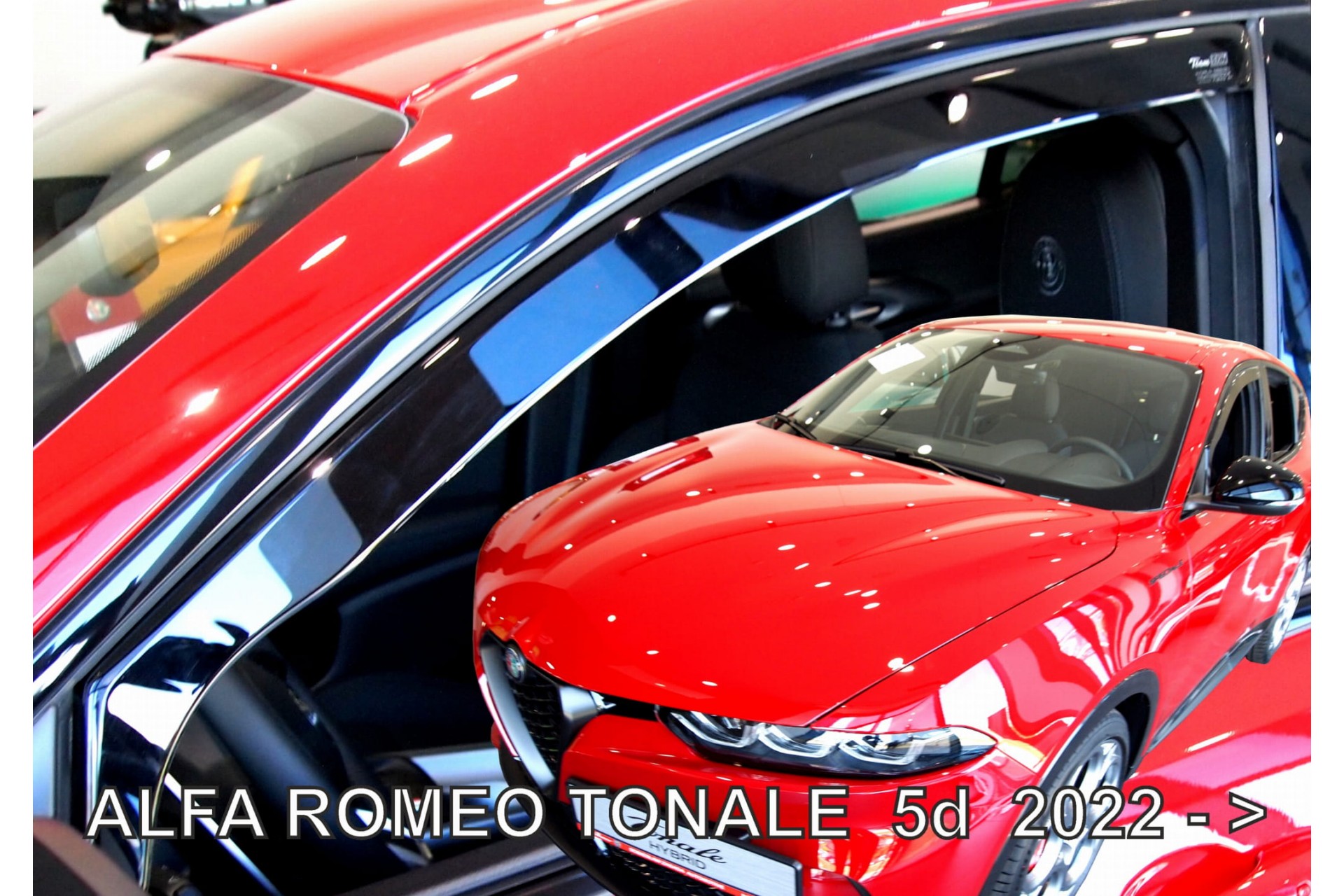ΑΝΕΜΟΘΡΑΥΣΤΕΣ ΓΙΑ ALFA ROMEO TONALE 5D 2020- ΖΕΥΓΑΡΙ ΑΠΟ ΕΥΚΑΜΠΤΟ ΦΙΜΕ ΠΛΑΣΤΙΚΟ HEKO - 2 ΤΕΜ