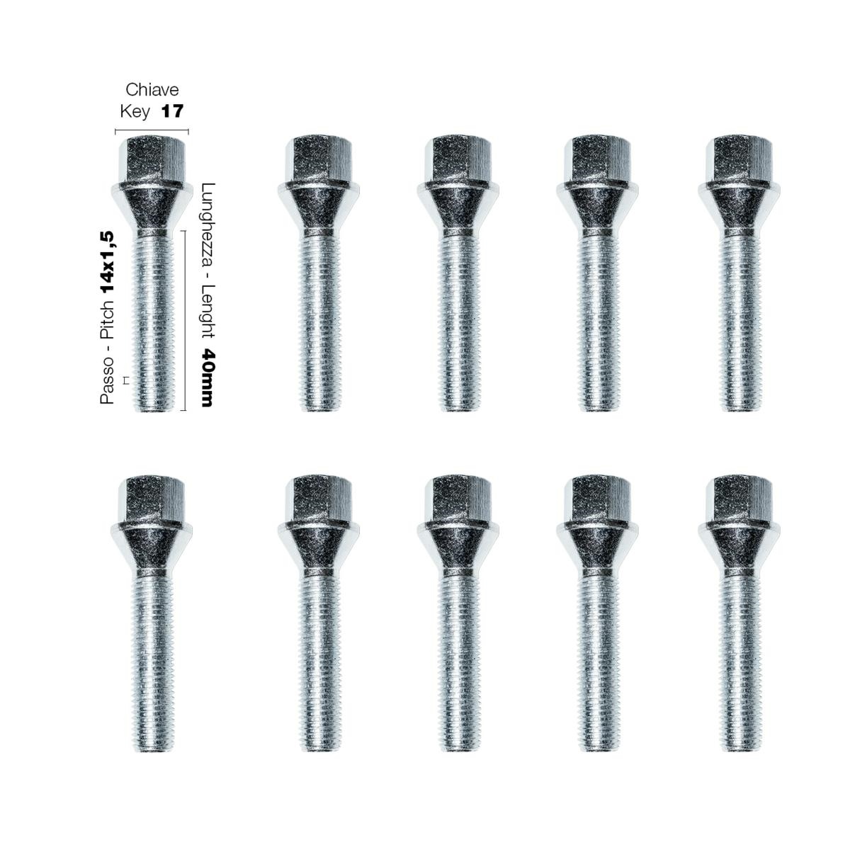 ΜΠΟΥΛΟΝΙΑ ΚΩΝΙΚΑ 14x15 40mm 10ΤΜΧ 17