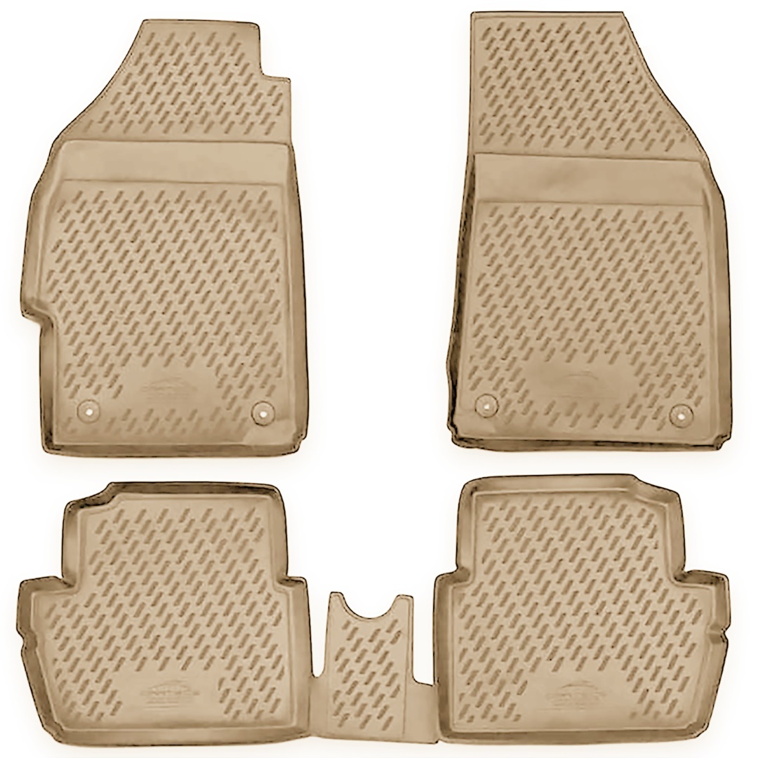 ΜΑΡΚΕ ΠΑΤΑΚΙΑ ΣΕ ΣΚΑΦΗ TPE ΛΑΣΤΙΧΟ ΓΙΑ CHEVROLET SPARK 2010-2015  ΣΕ ΜΠΕΖ ΧΡΩΜΑ NOVLINE - 4 ΤΕΜ