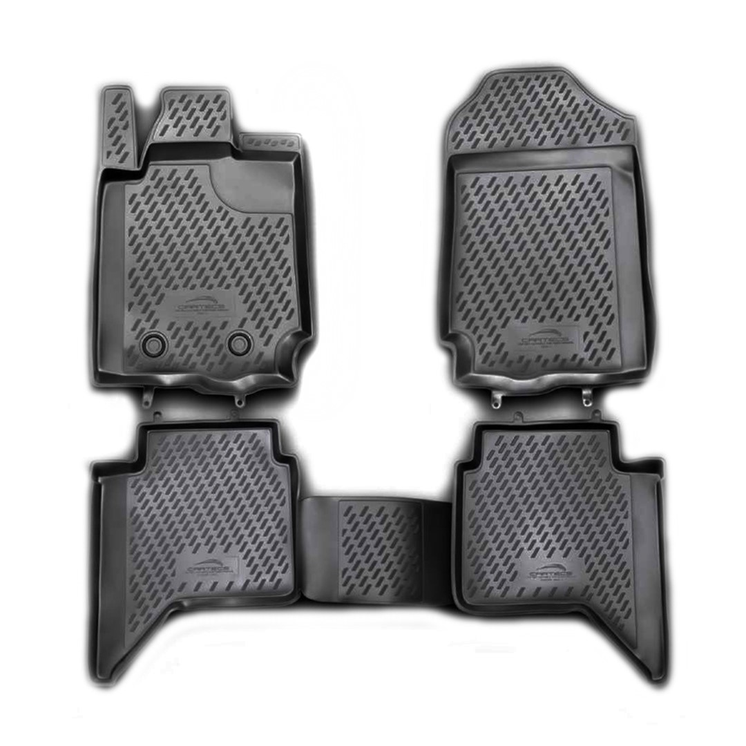 ΜΑΡΚΕ ΠΑΤΑΚΙΑ ΣΕ ΣΚΑΦΗ TPE ΛΑΣΤΙΧΟ ΓΙΑ FORD RANGER 4D 2011  ΣΕ ΑΝΘΡΑΚΙ ΣΚΟΥΡΟ ΓΚΡΙ ΧΡΩΜΑ NOVLINE - 4 ΤΕΜ