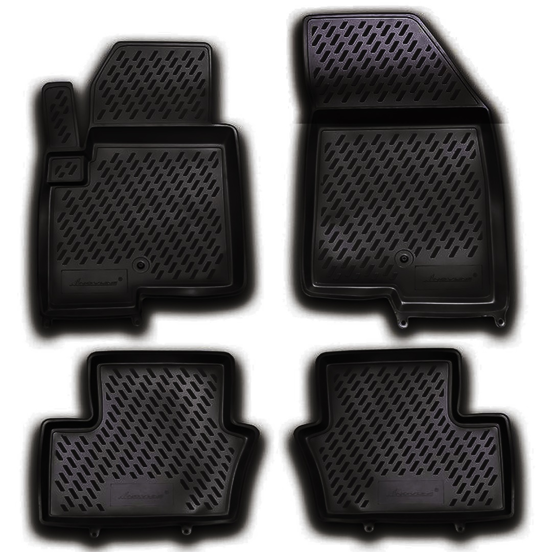 ΜΑΡΚΕ ΠΑΤΑΚΙΑ ΣΕ ΣΚΑΦΗ TPE ΛΑΣΤΙΧΟ ΓΙΑ JEEP COMPASS 5D 2011-2016  ΣΕ ΜΑΥΡΟ ΧΡΩΜΑ NOVLINE - 4 ΤΕΜ