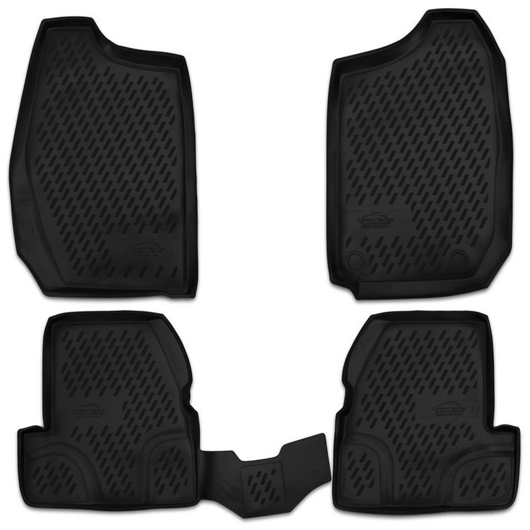 ΠΑΤΑΚΙΑ ΣΕ ΣΚΑΦΗ TPE ΛΑΣΤΙΧΟ ΓΙΑ SUZUKI JIMNY 3D 2001-2018  ΣΕ ΜΑΥΡΟ ΧΡΩΜΑ NOVLINE - 4 ΤΕΜ.