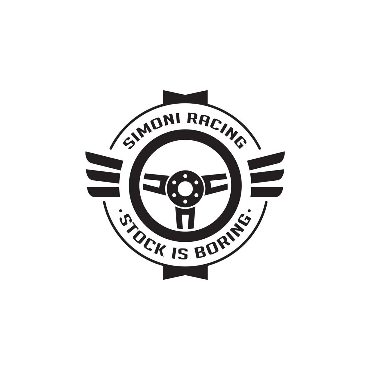 ΑΥΤΟΚΟΛΛΗΤΟ STOCK IS BORING 63mm  SIMONI RACING - 1 TEM