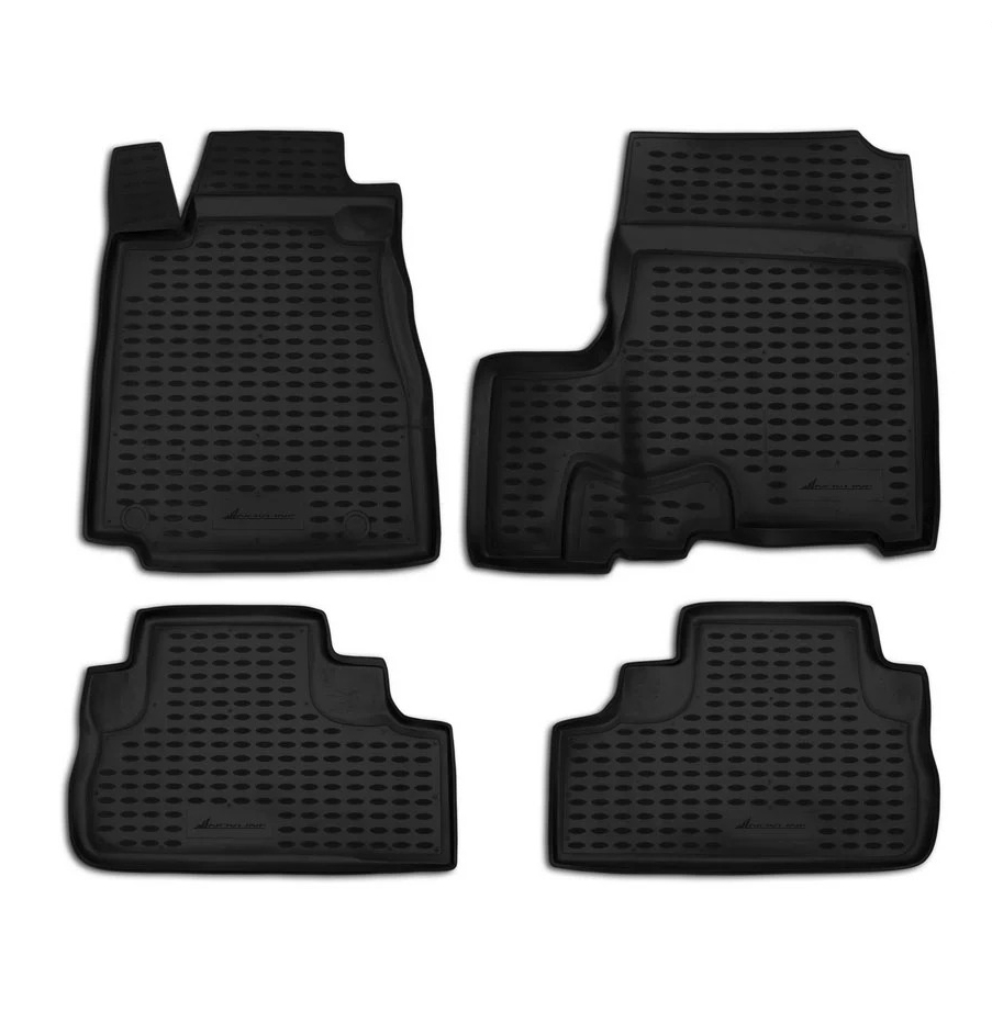 ΜΑΡΚΕ ΠΑΤΑΚΙΑ ΣΕ ΣΚΑΦΗ TPE ΛΑΣΤΙΧΟ ΓΙΑ HONDA CR-V III 2007  ΣΕ ΜΑΥΡΟ ΧΡΩΜΑ NOVLINE - 4 ΤΕΜ