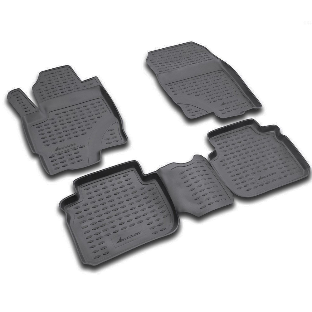 ΠΑΤΑΚΙΑ ΣΕ ΣΚΑΦΗ TPE ΛΑΣΤΙΧΟ ΓΙΑ KIA PICANTO 5D 2011-08/2017   ΣΕ ΜΑΥΡΟ ΧΡΩΜΑ NOVLINE - 4 ΤΕΜ.