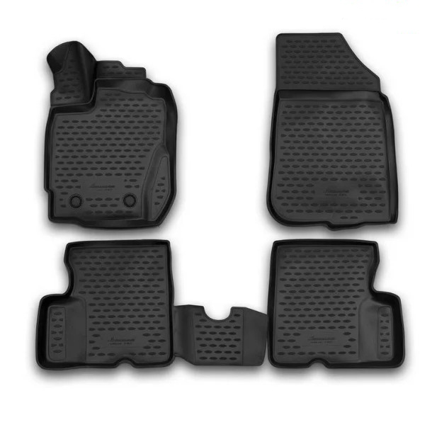 ΜΑΡΚΕ ΠΑΤΑΚΙΑ ΣΕ ΣΚΑΦΗ TPE ΛΑΣΤΙΧΟ ΓΙΑ DACIA RENAULT DUSTER 2010-2017 ΜΕ ΛΑΒΗ ΤΑΠΑΣ ΒΕΝΖΙΝΗΣ  NOVLINE ΜΑΥΡΟ - 4 ΤΕΜ