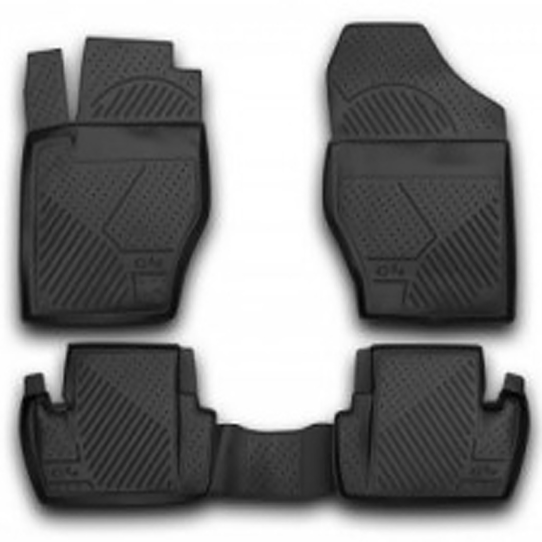 ΜΑΡΚΕ ΠΑΤΑΚΙΑ ΣΕ ΣΚΑΦΗ TPE ΛΑΣΤΙΧΟ ΓΙΑ CITROEN C4 5D 2011-2013  ΣΕ ΜΑΥΡΟ ΧΡΩΜΑ ΜΕ ΚΟΥΜΠΩΜΑΤΑ TYPE-P NOVLINE - 4 ΤΕΜ