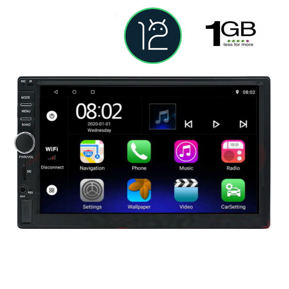 ΟΘΟΝΗ MULTIMEDIA 2 DIN 7 ΙΝΤΣΩΝ ANDROID 12DECKGPSBT A2DPUSBRADIO1GB RAM DIGITAL IQ