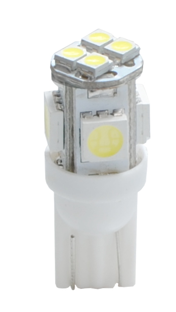 W5W 12V T10 W2,1x9,5d LED 4xSMD5050+4xSMD3528 ΛΕΥΚΟ (ΚΑΡΦΩΤΟ ΑΚΑΛΥΚΟ) 1ΤΕΜ.