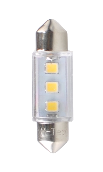ΛΑΜΠΑΚΙΑ ΠΛΑΦΟΝΙΕΡΑΣ C5W/C10W 12V 0,24W SV8,5 36mm LED 3xSMD3528 ΛΕΥΚΟ 1ΤΕΜ.