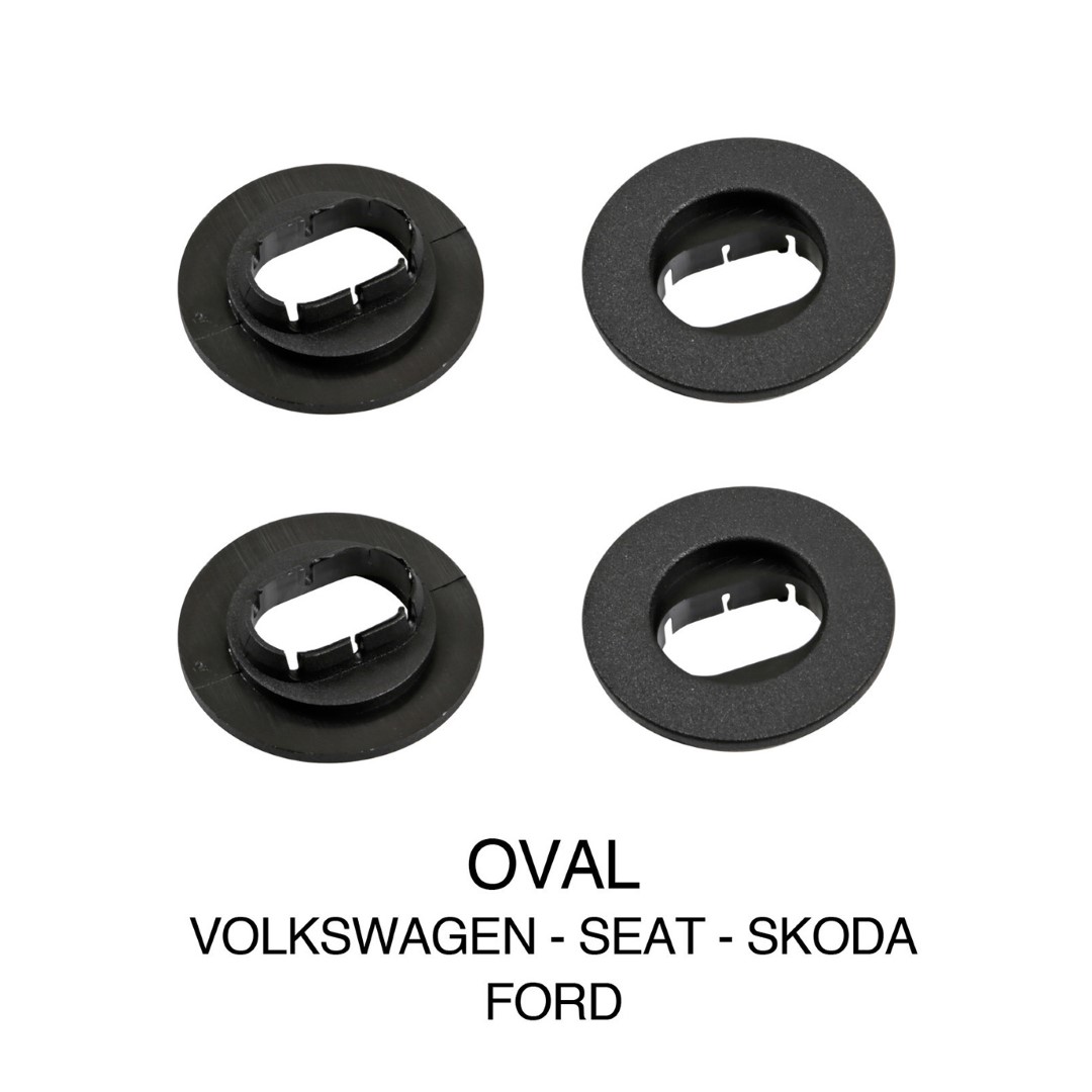 VOLKSWAGENSEATSKODAFORD ΚΟΥΜΠΩΜΑΤΑ ΚΛΙΠΣ ΓΙΑ ΠΑΤΑΚΙΑ ΟΒΑΛ - 4 ΤΕΜ