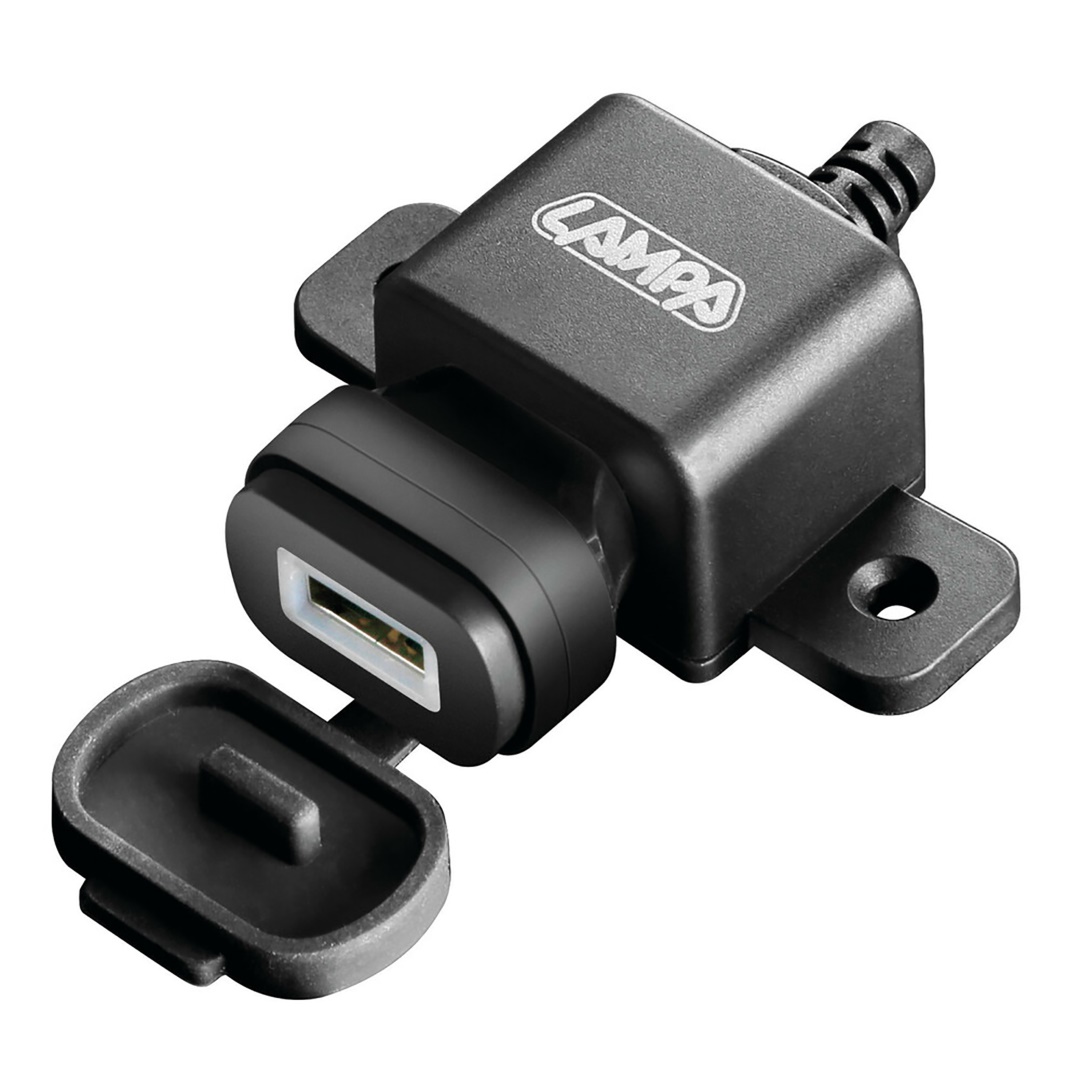 Φορτιστής USB 1224V 24A με καλώδιο 150cm για φόρτιση συσκευών 2400mA αδιάβροχος