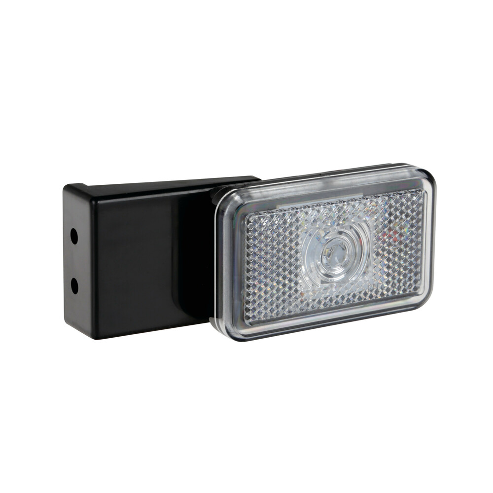 ΦΩΣ ΟΓΚΟΥ 1224V  1LED ΜΕ ΒΑΣΗ ΚΑΙ ΑΝΑΚΛΑΣΤΗΡΑ ΛΕΥΚΟ  LAMPA - 1 TEM
