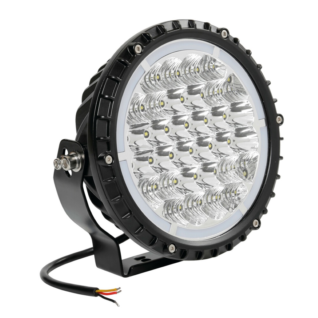ΠΡΟΒΟΛΕΑΣ BEXTAR 10-30V 62 LED 73W 6500Κ 6080lm ΚΑΡΦΙ ΜΕ NEON ΘΕΣΕΩΣ ΣΤΡΟΓΓΥΛΟΣ 195x205x65 mm -1ΤΕΜ