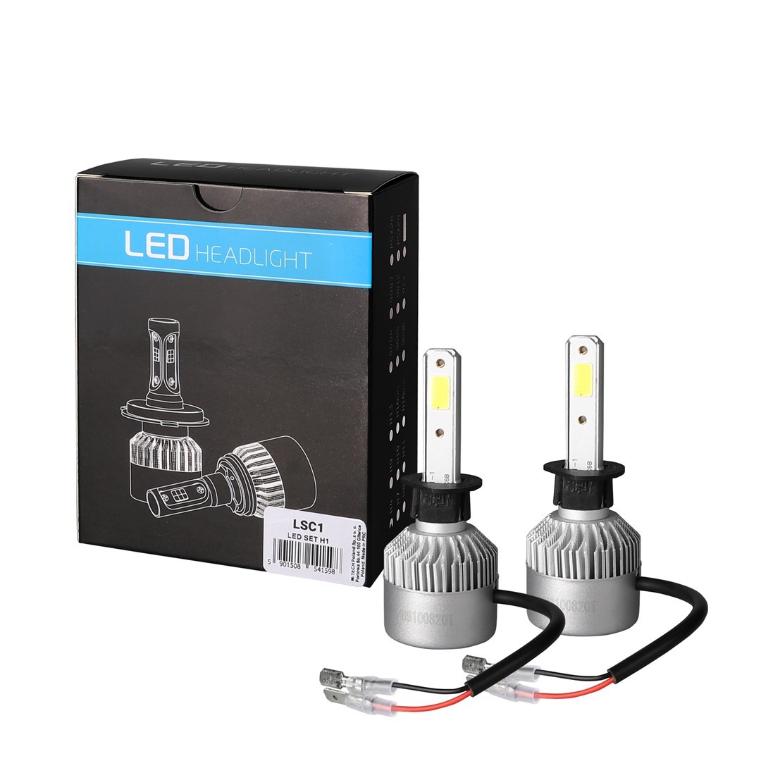H1 LED SET C6 9-32V 6500K 10000lm 4 X 10W ΛΑΜΠΑ ΜΕ COB EPISTAR 1021 LED ΚΑΙ ΑΝΕΜΙΣΤΗΡΑΚΙ M-TECH - 2 ΤΕΜ