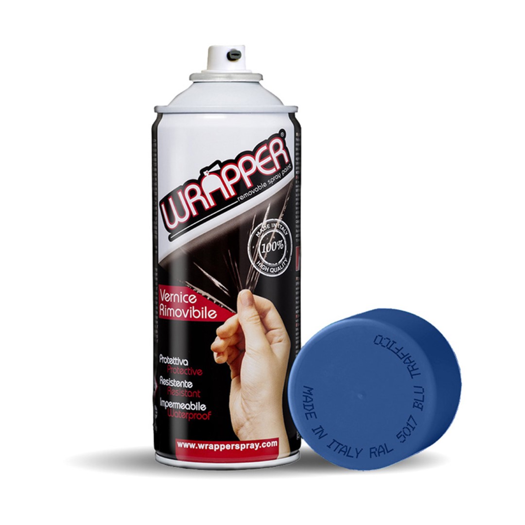 ΠΡΟΣΤΑΤΕΥΤΙΚΟ ΦΙΛΜ ΣΕ ΣΠΡΕΙ WRAPPER RAL 5017 TRAFFIC BLUE 400 ml ΜΠΛΕ