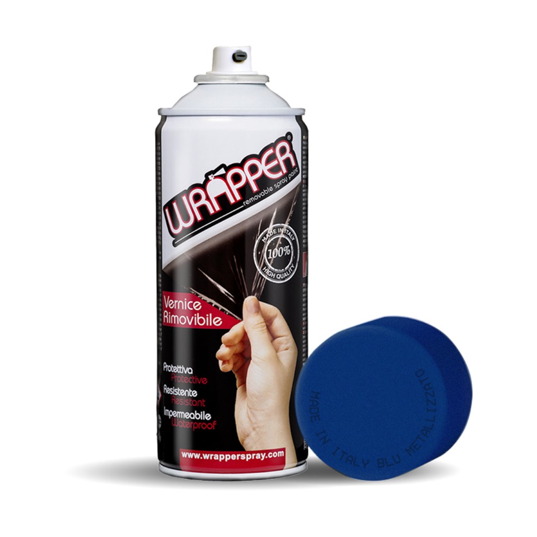 ΠΡΟΣΤΑΤΕΥΤΙΚΟ ΦΙΛΜ ΣΕ ΣΠΡΕΙ WRAPPER METALLIC BLUE 400 ml ΜΠΛΕ ΜΕΤΑΛΛΙΖΕ