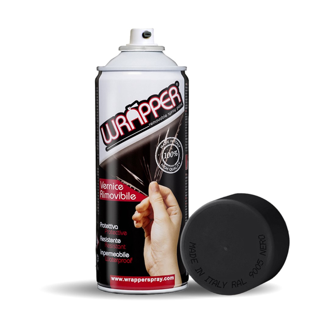 ΠΡΟΣΤΑΤΕΥΤΙΚΟ ΦΙΛΜ ΣΕ ΣΠΡΕΙ WRAPPER RAL 9005 MATT BLACK 400 ml ΜΑΥΡΟ ΜΑΤ ΧΡΩΜΑ