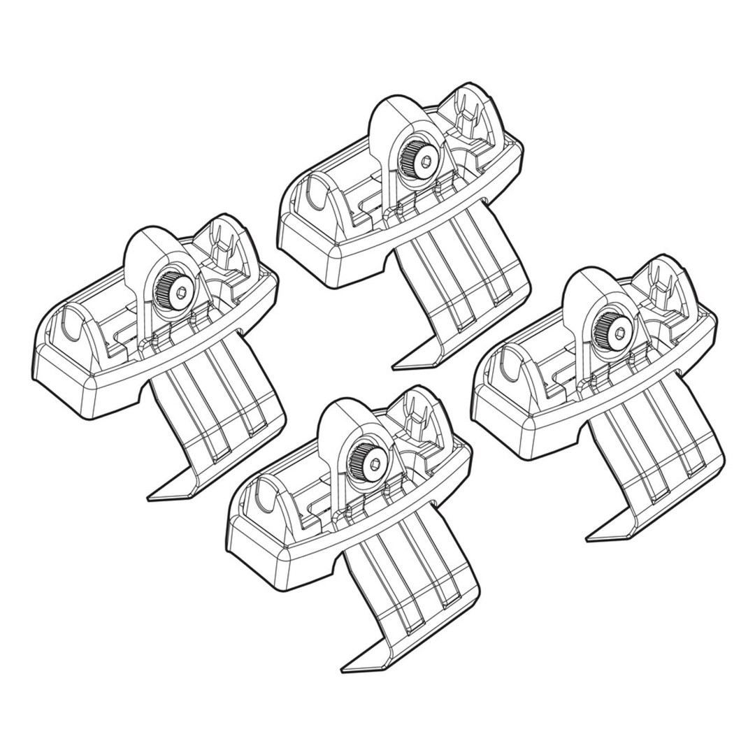 ΑΚΡΑ ΓΙΑ ΜΠΑΡΕΣ NORDRIVE ΓΙΑ RENAULT TWINGO/TWIGO OPENAIR 9/14+ KIT