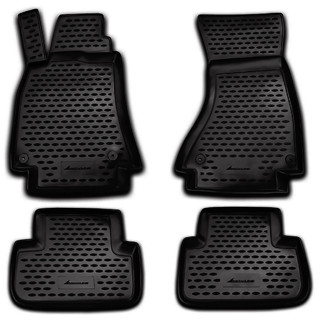 ΠΑΤΑΚΙΑ ΣΕ ΣΚΑΦΗ TPE ΛΑΣΤΙΧΟ ΓΙΑ AUDI A4 11/2007-10/2015  ΣΕ ΜΑΥΡΟ ΧΡΩΜΑ NOVLINE - 4 ΤΕΜ.