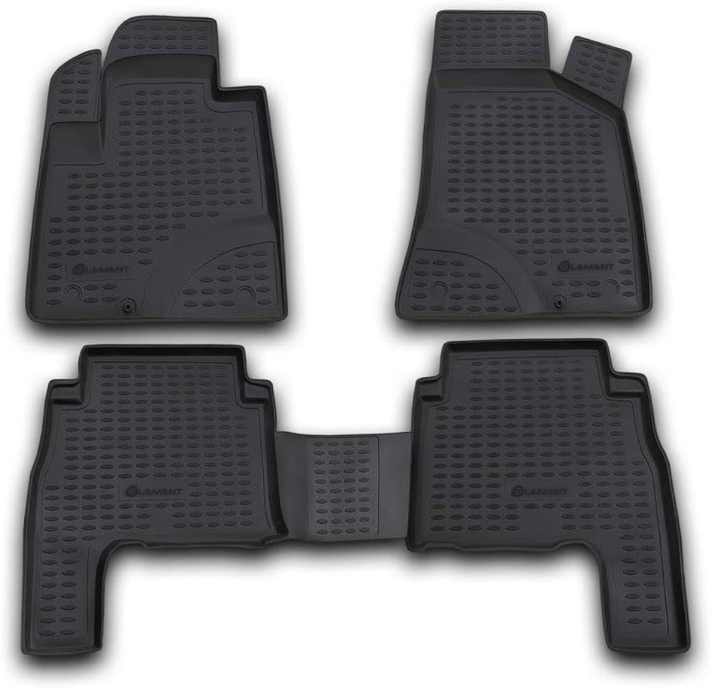 ΠΑΤΑΚΙΑ ΣΕ ΣΚΑΦΗ TPE ΛΑΣΤΙΧΟ ΓΙΑ HYUNDAI SANTA FE 2006-2010  ΣΕ ΜΑΥΡΟ ΧΡΩΜΑ NOVLINE - 4 ΤΕΜ.