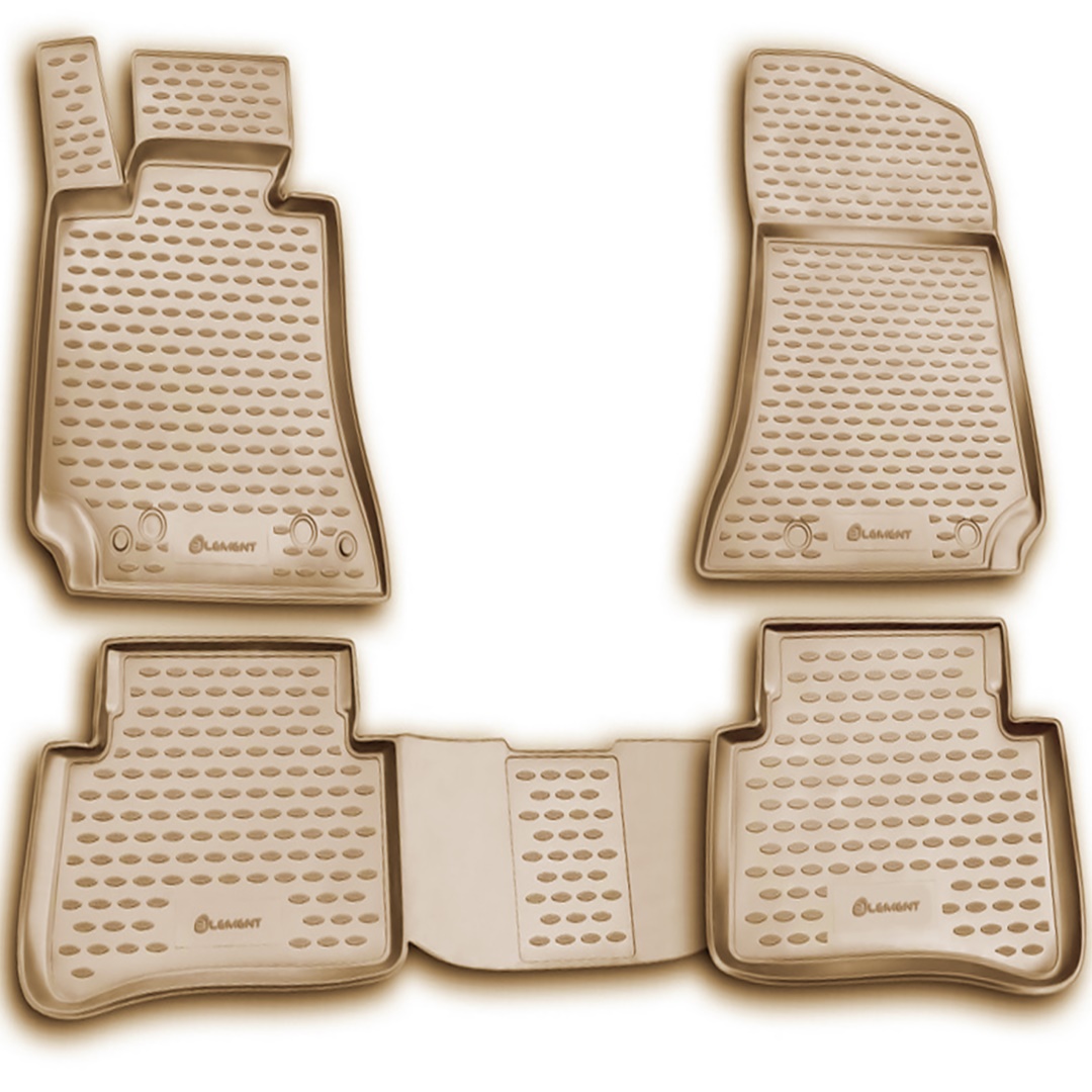 ΜΑΡΚΕ ΠΑΤΑΚΙΑ ΣΕ ΣΚΑΦΗ TPE ΛΑΣΤΙΧΟ ΓΙΑ MERCEDES E CLASS W212 2009-2016  ΣΕ ΜΠΕΖ ΧΡΩΜΑ NOVLINE - 4 ΤΕΜ