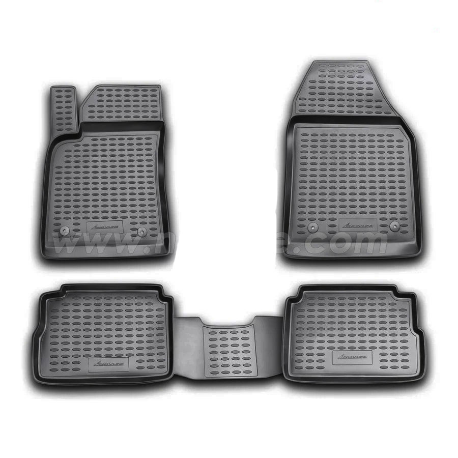 ΠΑΤΑΚΙΑ ΣΕ ΣΚΑΦΗ TPE ΛΑΣΤΙΧΟ ΓΙΑ OPEL VECTRA C 05/2002-01/2009  ΣΕ ΜΑΥΡΟ ΧΡΩΜΑ NOVLINE - 4 ΤΕΜ.