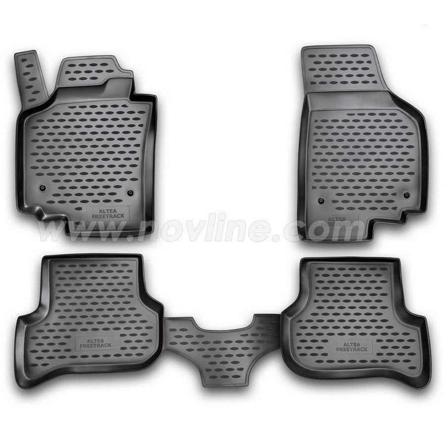 ΜΑΡΚΕ ΠΑΤΑΚΙΑ ΣΕ ΣΚΑΦΗ TPE ΛΑΣΤΙΧΟ ΓΙΑ SEAT ALTEA XL 012006-2015  ΣΕ ΜΑΥΡΟ ΧΡΩΜΑ NOVLINE - 4 ΤΕΜ