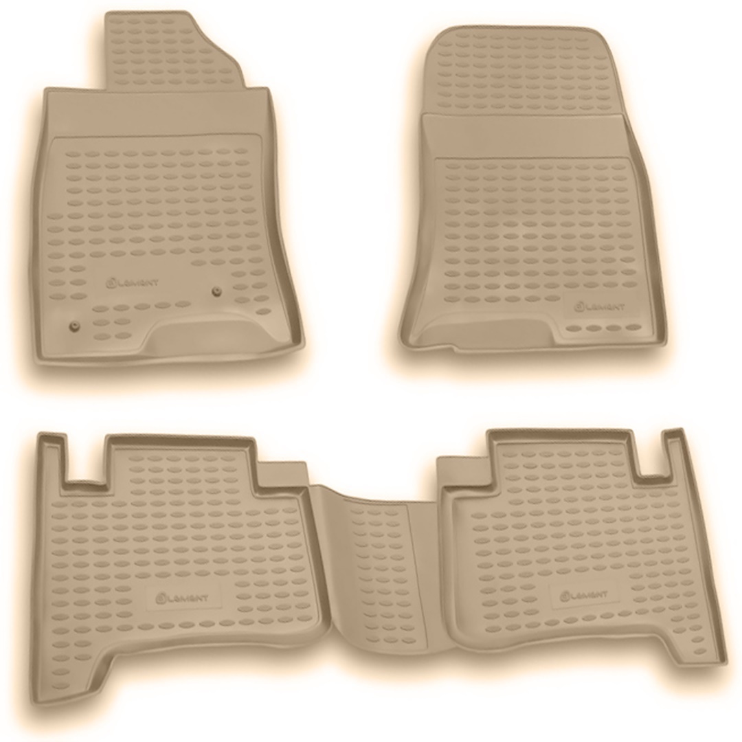 ΜΑΡΚΕ ΠΑΤΑΚΙΑ ΣΕ ΣΚΑΦΗ TPE ΛΑΣΤΙΧΟ ΓΙΑ TOYOTA LAND CRUISER PRADO 012003-122009  ΣΕ ΜΠΕΖ ΧΡΩΜΑ NOVLINE - 4 ΤΕΜ