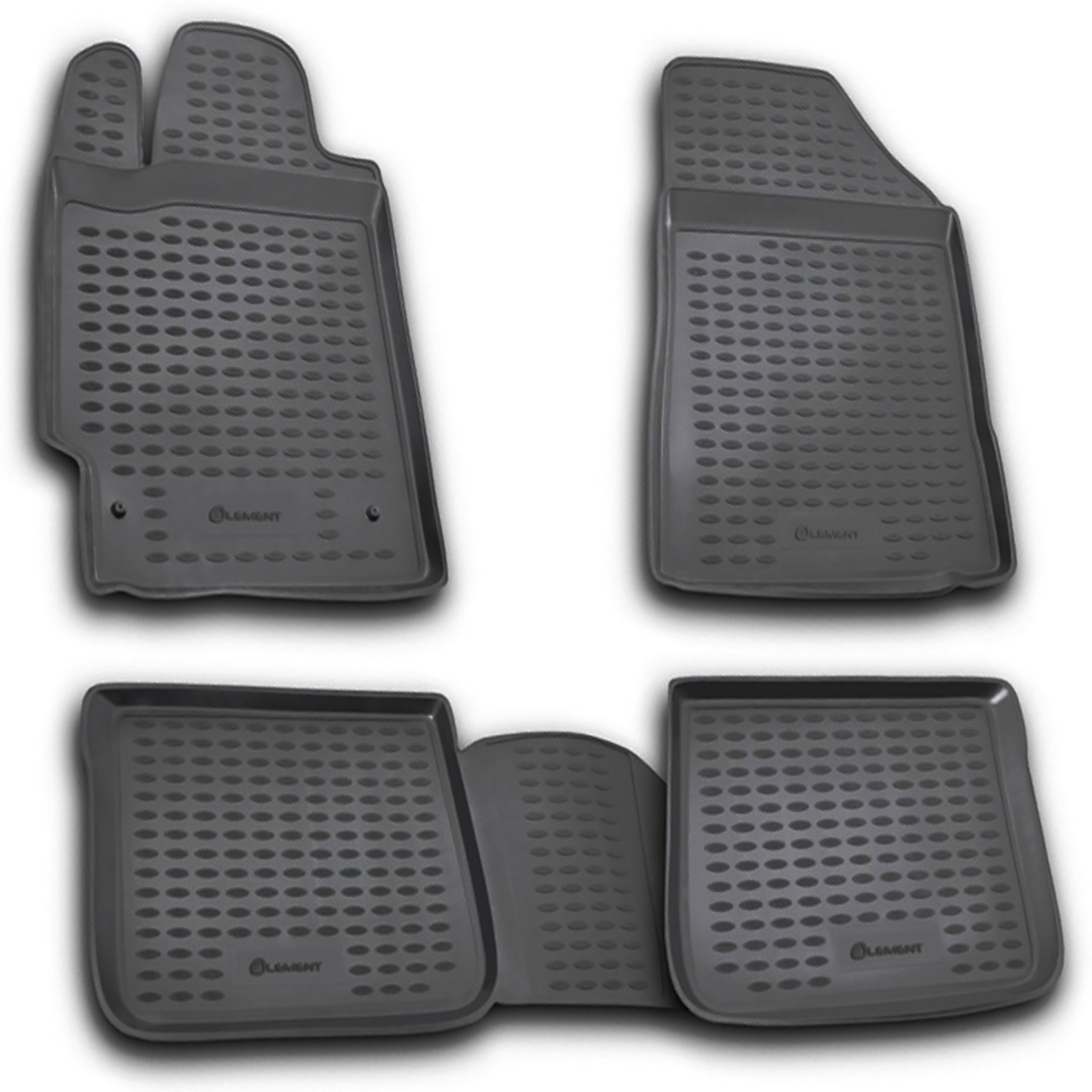 ΜΑΡΚΕ ΠΑΤΑΚΙΑ ΣΕ ΣΚΑΦΗ TPE ΛΑΣΤΙΧΟ ΓΙΑ TOYOTA CAMRY 072006-2011  ΣΕ ΑΝΘΡΑΚΙ ΣΚΟΥΡΟ ΓΚΡΙ ΧΡΩΜΑ NOVLINE - 4 ΤΕΜ