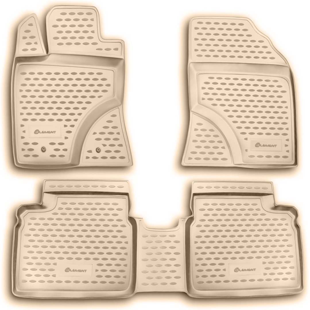 ΜΑΡΚΕ ΠΑΤΑΚΙΑ ΣΕ ΣΚΑΦΗ TPE ΛΑΣΤΙΧΟ ΓΙΑ TOYOTA AVENSIS 012009-2015  ΣΕ ΜΠΕΖ ΧΡΩΜΑ NOVLINE - 4 ΤΕΜ
