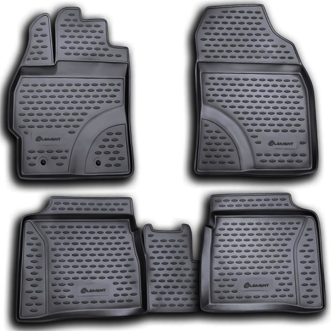 ΜΑΡΚΕ ΠΑΤΑΚΙΑ ΣΕ ΣΚΑΦΗ TPE ΛΑΣΤΙΧΟ ΓΙΑ TOYOTA PRIUS 102009-2015  ΣΕ ΑΝΘΡΑΚΙ ΣΚΟΥΡΟ ΓΚΡΙ ΧΡΩΜΑ NOVLINE - 4 ΤΕΜ