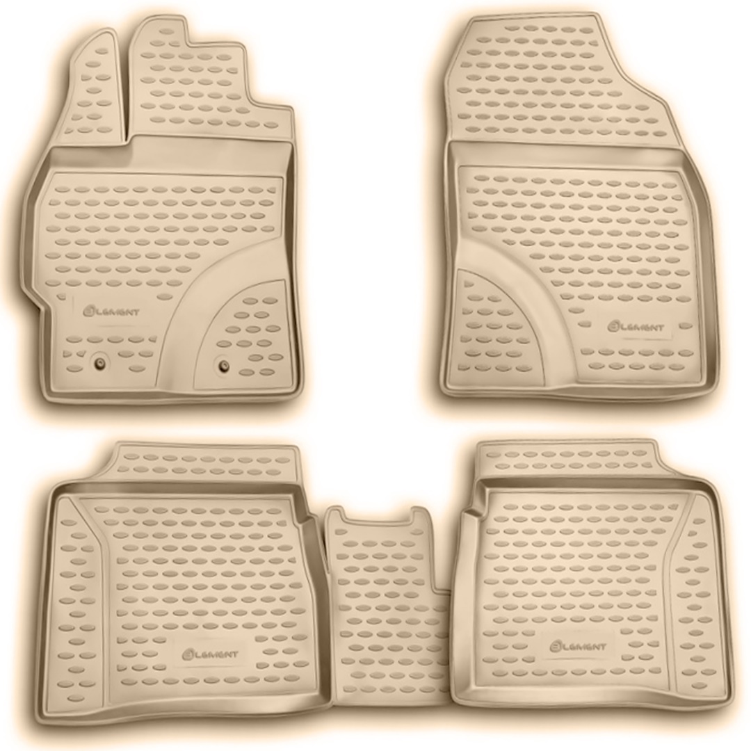ΜΑΡΚΕ ΠΑΤΑΚΙΑ ΣΕ ΣΚΑΦΗ TPE ΛΑΣΤΙΧΟ ΓΙΑ TOYOTA PRIUS 102009-2015  ΣΕ ΜΠΕΖ ΧΡΩΜΑ NOVLINE - 4 ΤΕΜ