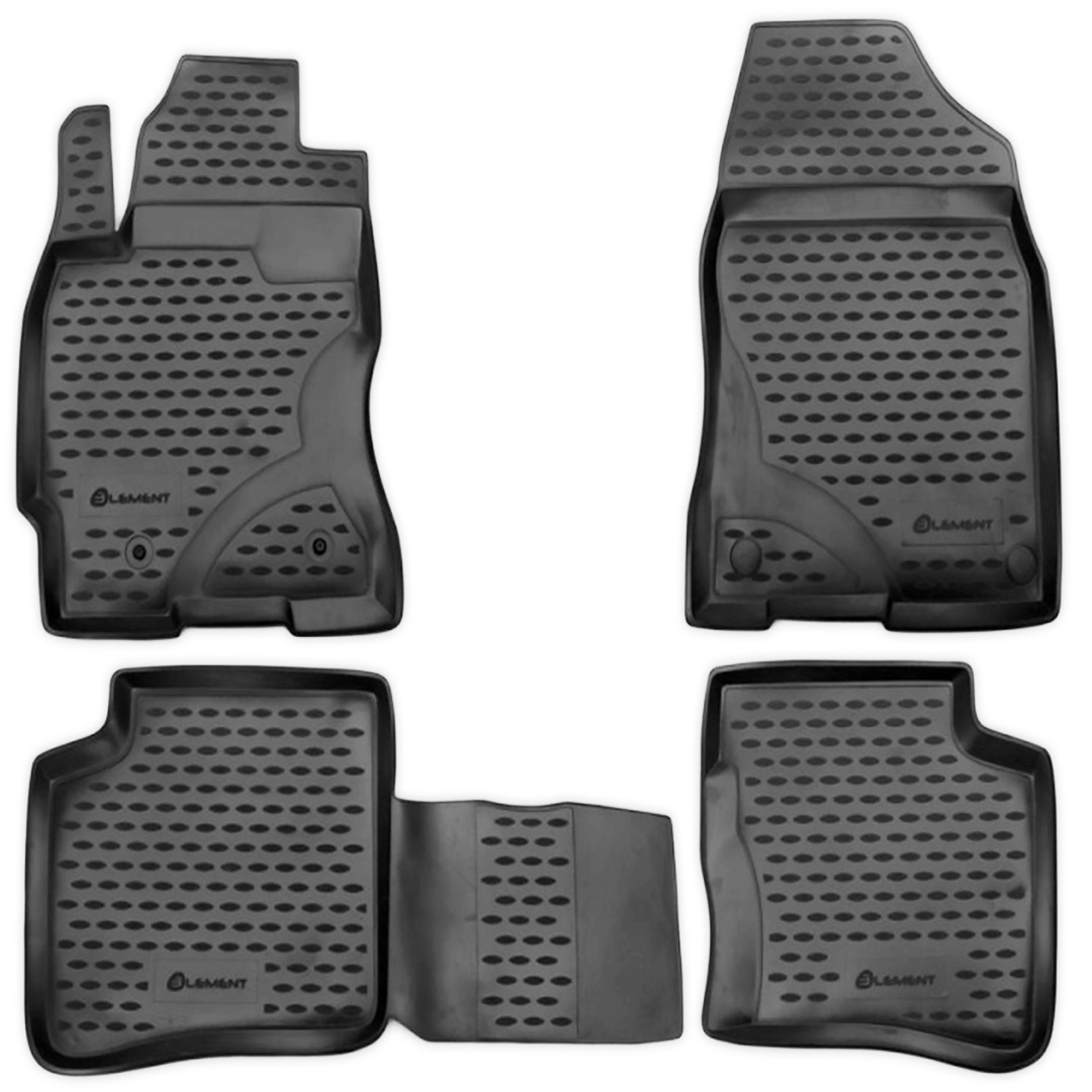 ΜΑΡΚΕ ΠΑΤΑΚΙΑ ΣΕ ΣΚΑΦΗ TPE ΛΑΣΤΙΧΟ ΓΙΑ TOYOTA PRIUS 2003-2009  ΣΕ ΑΝΘΡΑΚΙ ΣΚΟΥΡΟ ΓΚΡΙ ΧΡΩΜΑ NOVLINE - 4 ΤΕΜ