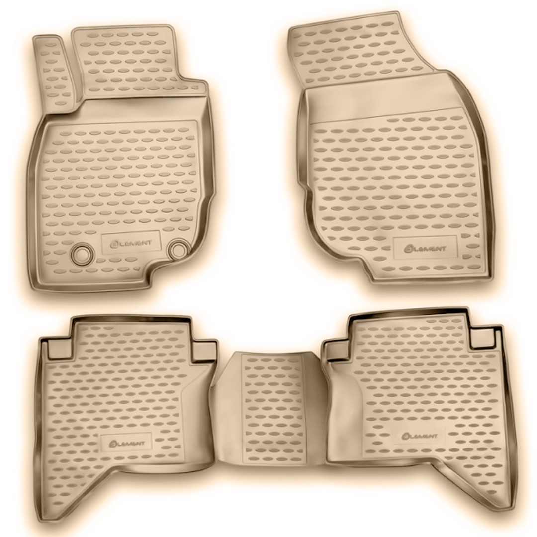 ΜΑΡΚΕ ΠΑΤΑΚΙΑ ΣΕ ΣΚΑΦΗ TPE ΛΑΣΤΙΧΟ ΓΙΑ TOYOTA HILUX 2011-2015  ΣΕ ΜΠΕΖ ΧΡΩΜΑ NOVLINE - 4 ΤΕΜ