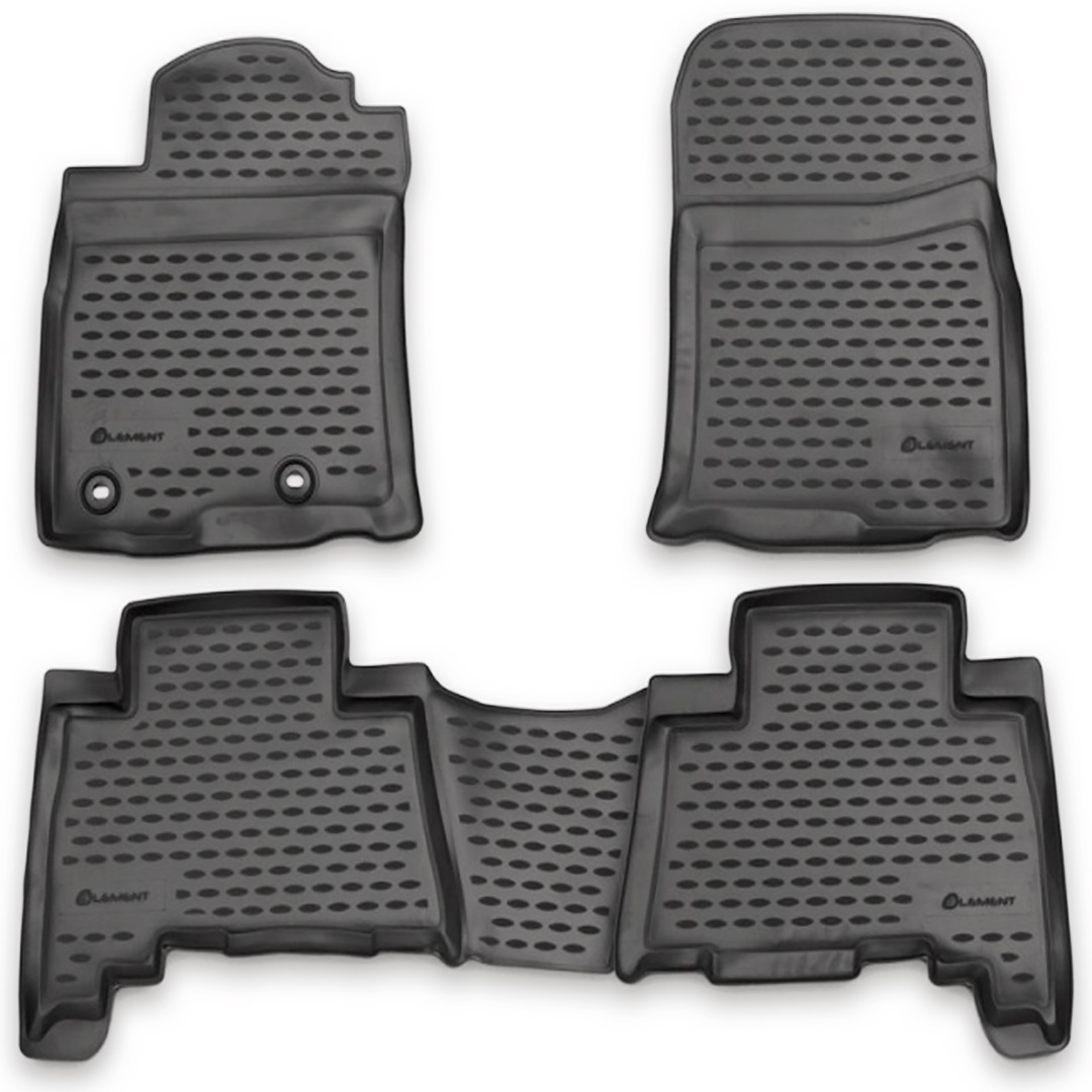 ΜΑΡΚΕ ΠΑΤΑΚΙΑ ΣΕ ΣΚΑΦΗ TPE ΛΑΣΤΙΧΟ ΓΙΑ TOYOTA LANDCRUISER 150 2013-2015  ΣΕ ΑΝΘΡΑΚΙ ΣΚΟΥΡΟ ΓΚΡΙ ΧΡΩΜΑ NOVLINE - 4 ΤΕΜ