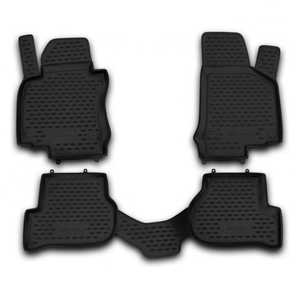ΠΑΤΑΚΙΑ ΣΕ ΣΚΑΦΗ TPE ΛΑΣΤΙΧΟ ΓΙΑ VW GOLF 6 5D 04/2009-2012 (ΧΩΡΙΣ ΤΕΜΠΕΛΗ)  ΣΕ ΜΑΥΡΟ ΧΡΩΜΑ NOVLINE - 4 ΤΕΜ.