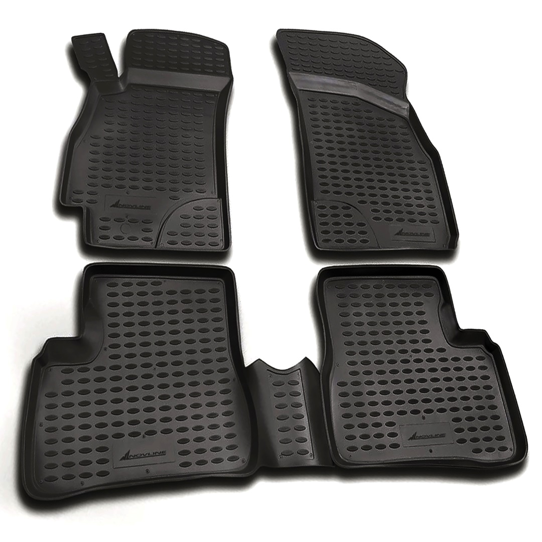 ΠΑΤΑΚΙΑ ΣΕ ΣΚΑΦΗ TPE ΛΑΣΤΙΧΟ ΓΙΑ HYUNDAI ACCENT 5D 2000-2005  ΣΕ ΜΑΥΡΟ ΧΡΩΜΑ NOVLINE - 4 ΤΕΜ.