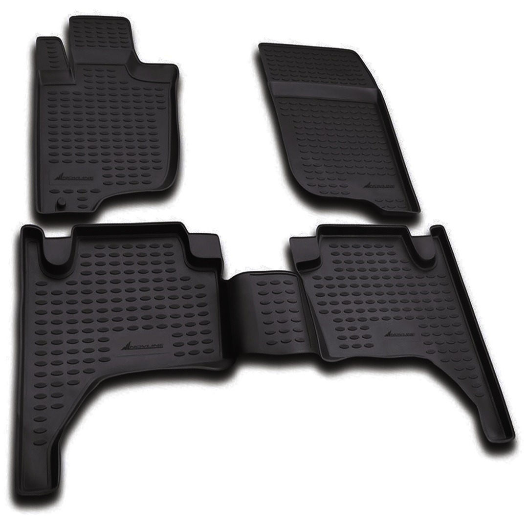 ΜΑΡΚΕ ΠΑΤΑΚΙΑ ΣΕ ΣΚΑΦΗ TPE ΛΑΣΤΙΧΟ ΓΙΑ MITSUBISHI L200 IV 2005-2015  ΣΕ ΜΑΥΡΟ ΧΡΩΜΑ NOVLINE - 4 ΤΕΜ